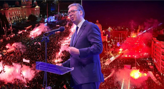 ГОЛЕМ НАРОДЕН СОБИР ВО БЕЛГРАД „НЕ ЈА ДАВАМЕ СРБИЈА“ Ова се петте барања обзнанени лично од Вучиќ ГОЛЕМ НАРОДЕН СОБИР ВО БЕЛГРАД „НЕ ЈА ДАВАМЕ СРБИЈА“ Ова се петте барања обзнанени лично од Вучиќ