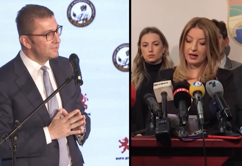 ДВОЈНА ИЗВИНИТЕЛНА САГА Мицкоски жали што ја поддржал Арсовска – таа жали што верувала дека тој е чесен