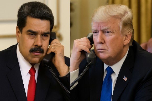 ВО ЈАВНОСТА ОСТРО ЗА ВОЈНА СО ВЕНЕЦУЕЛА  – Во телефонски разговор Трамп срдечен и почитувачки со Мадуро