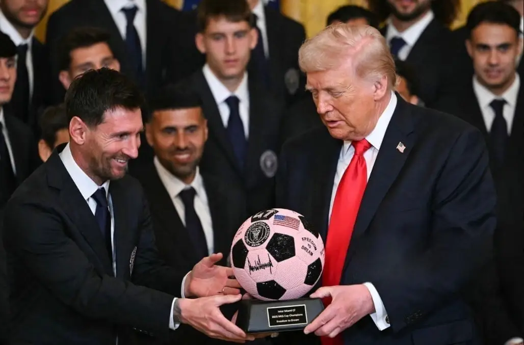 ТРАМП ГО ПРЕЧЕКА ИНТЕР МАЈАМИ И МЕСИ ВО БЕЛАТА КУЌА – Зборуваше за тоталното целосно уништување на иранските сили