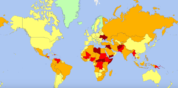 КАДЕ НИКАКО ДА НЕ ПАТУВАТЕ ВО 2026 Ова се најопасните земји во светот КАДЕ НИКАКО ДА НЕ ПАТУВАТЕ ВО 2026 Ова се најопасните земји во светот
