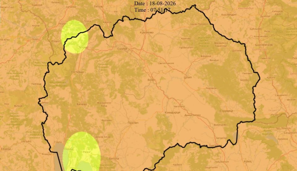 МАКЕДОНИЈА ГОРИ Активни 6 пожари, речиси целата земја во висок ризик