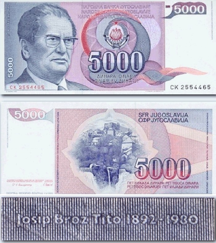 ТИТОТ ПОЧИНАЛ 50 ГОДИНИ ПОРАНО Југославија направила неверојатна грешка на банкнота